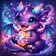 Colorful animal avatar with abstract geometric design and expressive features
